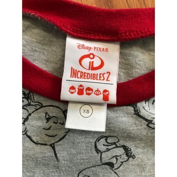 Disney Pixar Womens XS Incredibles 2 Jack Jack Shirt Ringer Tee - Picture 3 of 5